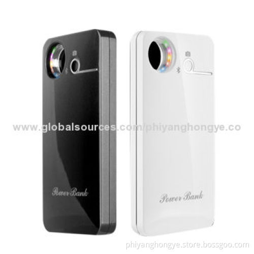 Power bank with self-portraits, 3,000mAh polymer battery with colorful flash light for IOS & AndroidNew